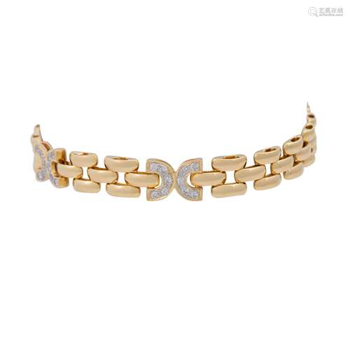 Armband mit Brillanten von zus. ca. 0,5 ct,