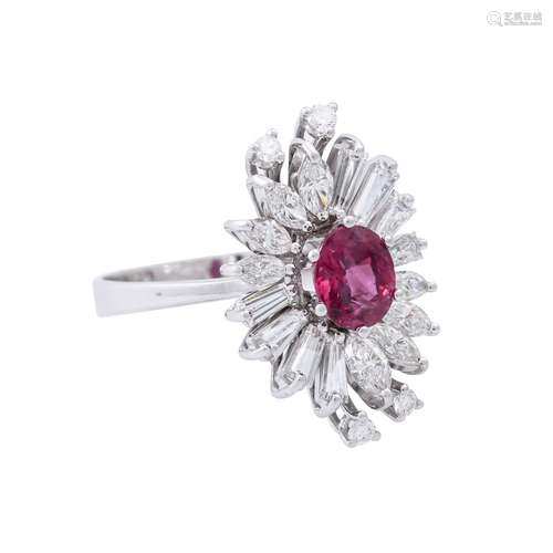 Ring mit feinem Rubin ca. 1,4 ct