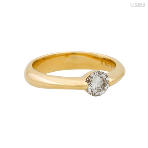 Ring mit Brillant ca. 0,64 ct