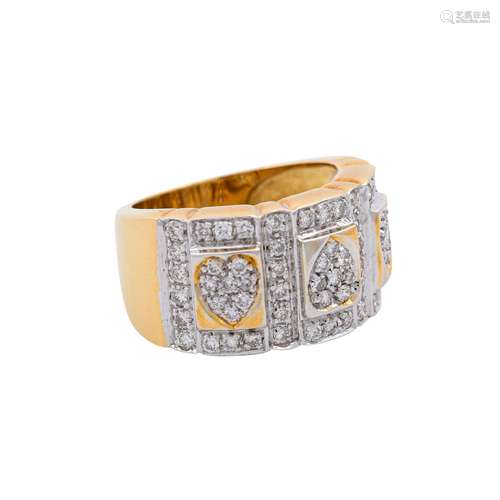 Ring mit Brillanten von zus. ca. 1 ct,