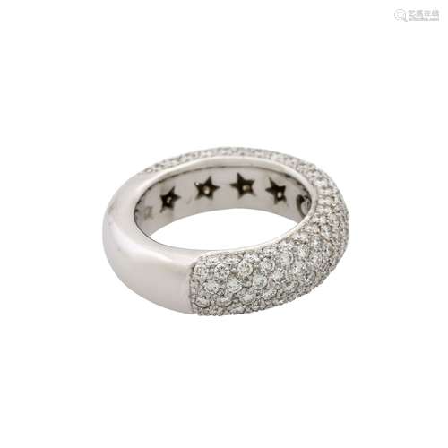 Ring mit zahlreichen Brillanten zus. ca. 1,5 ct,