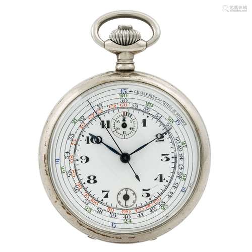 Anonymer antiker Taschenuhr Eindrücker-Chronograph, ca. 1920