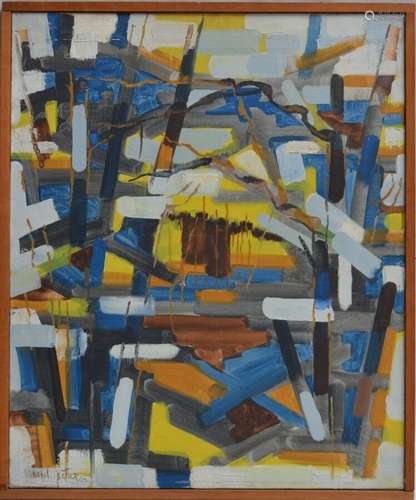 Michel PATRIX (1917-1973) Paysage à travers bois Huile sur t...