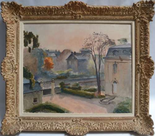 Maurice ASSELIN (1882-1947) Soleil d'Automne à Neuilly, 1942...
