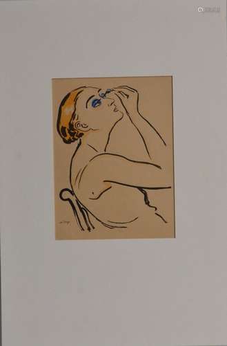 d'après Kees VAN DONGEN (1877-1968) Rimmel, 1920. Estampe 28...