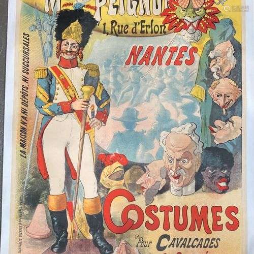 Affiche Maison PEIGNON 1 rue d'Erlon Nantes, Costumes pour c...