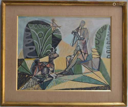 d'après Pablo PICASSO La chèvre et le berger Reproduction pa...