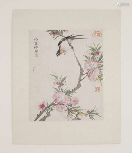 Chinese Bird-and-Flower Painting by Ren Bonian