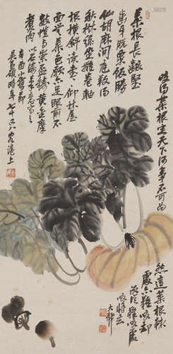 Chinese Flower Painting by Wu Changshuo