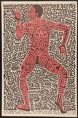 Keith Haring (1958-1990). Affiche de l'Exposition à la Tony ...