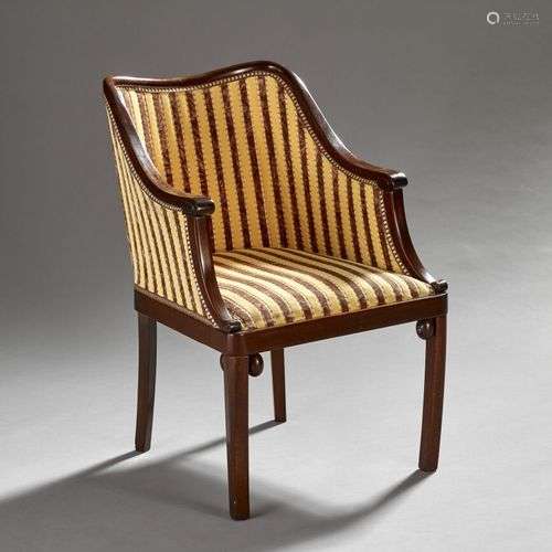 Josef HOFFMANN (1870-1956), attribuable à. Fauteuil de burea...