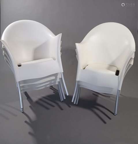 Philippe STARCK (né en 1949). Suite de sept fauteuils 