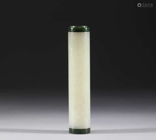 Qing Dynasty - White Jade Fragrant Tube