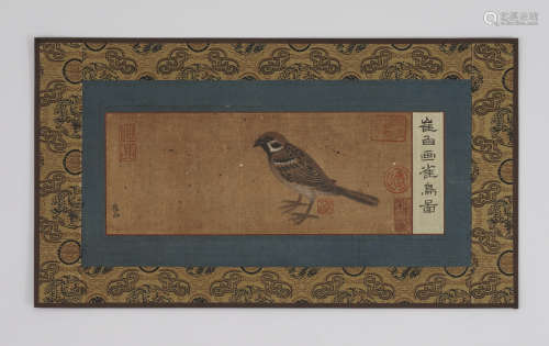 Chinese Bird Painting by Cui Bai