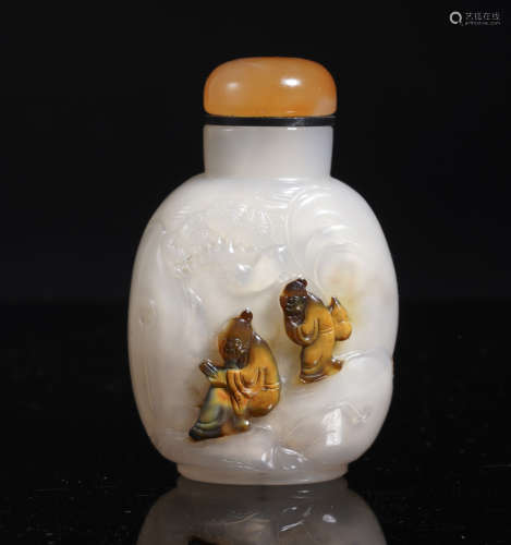 Agate Figure Snuff Bottle