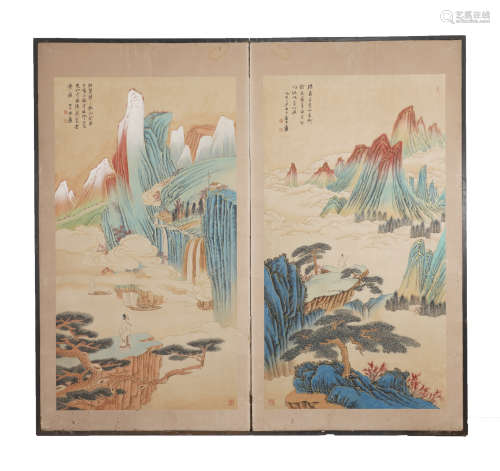 Chinese Landscape Painting by Zhang Daqian