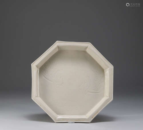 Song Dynasty - Octagonal Ding Kiln Plate