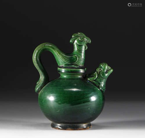 Tang Dynasty - Green Glazed Pot