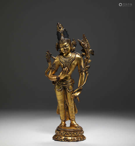 Ming Dynasty - Gilt Bronze Buddha