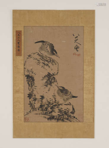 Chinese Bird Painting by Bada Shanren