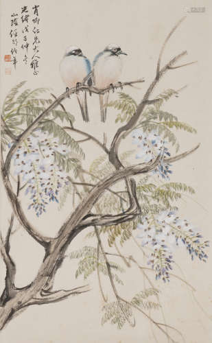 Chinese Bird-and-Flower Painting by Ren Bonian