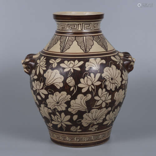 Jizhou Ware Handles Jar