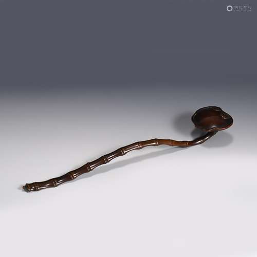 BAMBOO PATTERN BRONZE RUYI SCEPTER