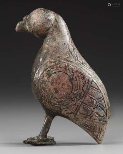 A KHORASAN BRONZE BIRD, PERSIA, 11TH-12TH CENTURY
