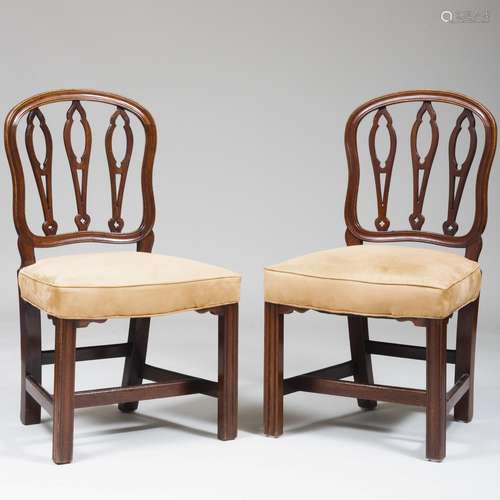 Pair of George III Mahogany Side Chairs