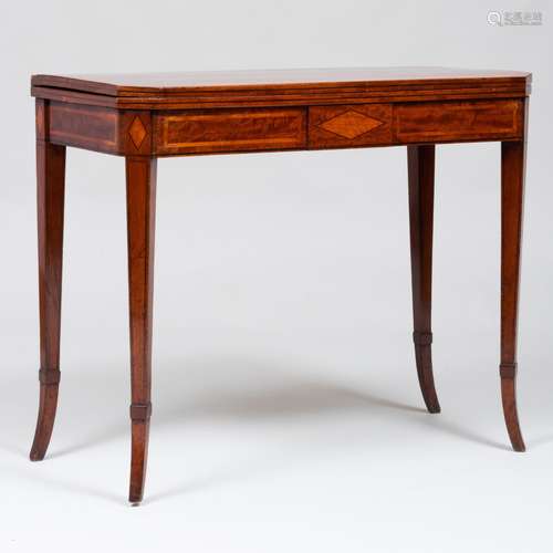 Continental Inlaid Mahogany Games Table, Possibly