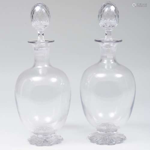 Pair of Cut Glass Apothecary Jars and Stoppers