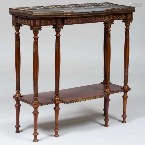 Louis XVI Style Gilt-Metal-Mounted Mahogany Console