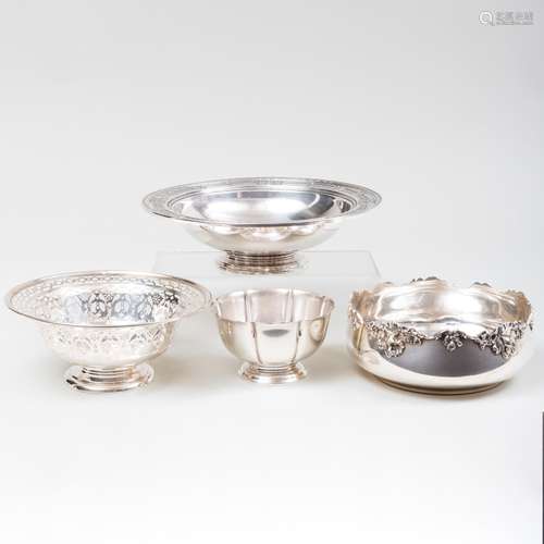 Group of Four American Silver Bowls