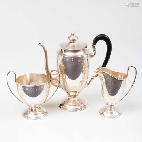 American Silver Three-Piece Silver Coffee