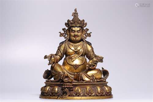 A Chinese Gilt Bronze Buddha Statue