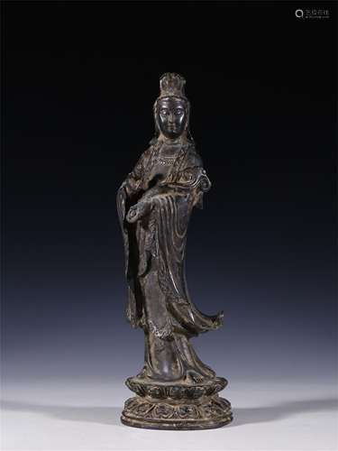 A Chinese Bronze Buddha Statue