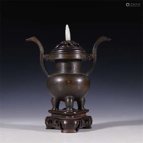 A Chinese Bronze Incense Burner