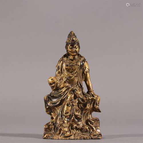 A Chinese Gilt Bronze Buddha Statue