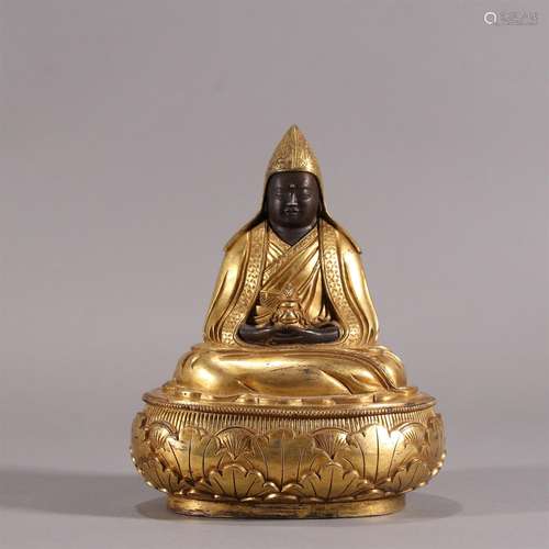 A Chinese Gilt Bronze Buddha Statue