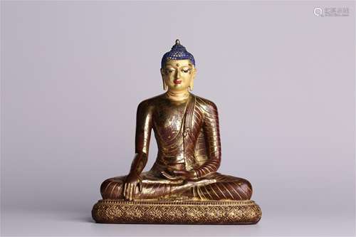 A Chinese Gilt Bronze Buddha Statue