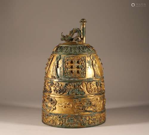 Bronze gilded chime bells of Liao Dynasty