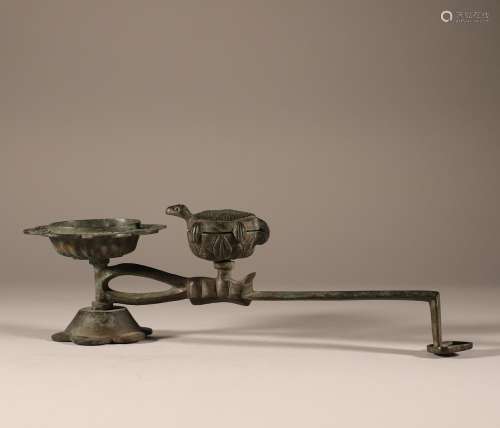 Bronze turtle lamp of Liao Dynasty