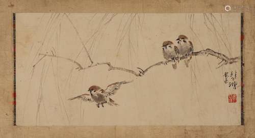 Xu Beihong's paper sparrow