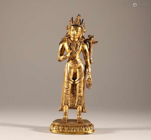 Standing Maitreya in Qing Dynasty