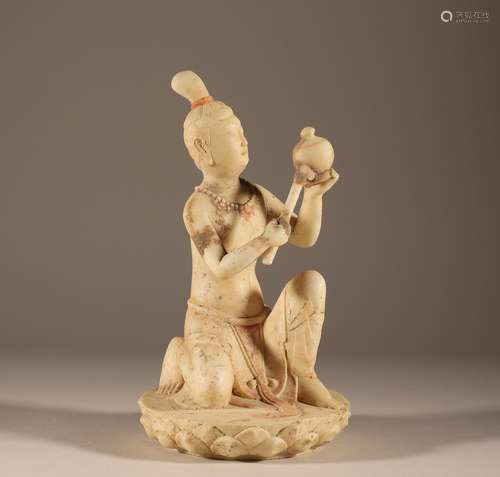 Han Dynasty white marble man