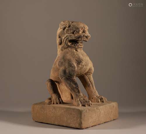 Han white marble lion