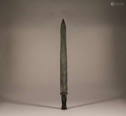 Zhan Han CuO gold silver bronze sword