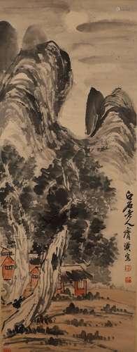 Qi Baishi's paper landscape