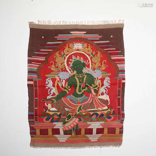 Qing Dynasty Kesi Green Tara