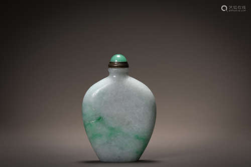 Qing Dynasty Emerald Snuff Bottle